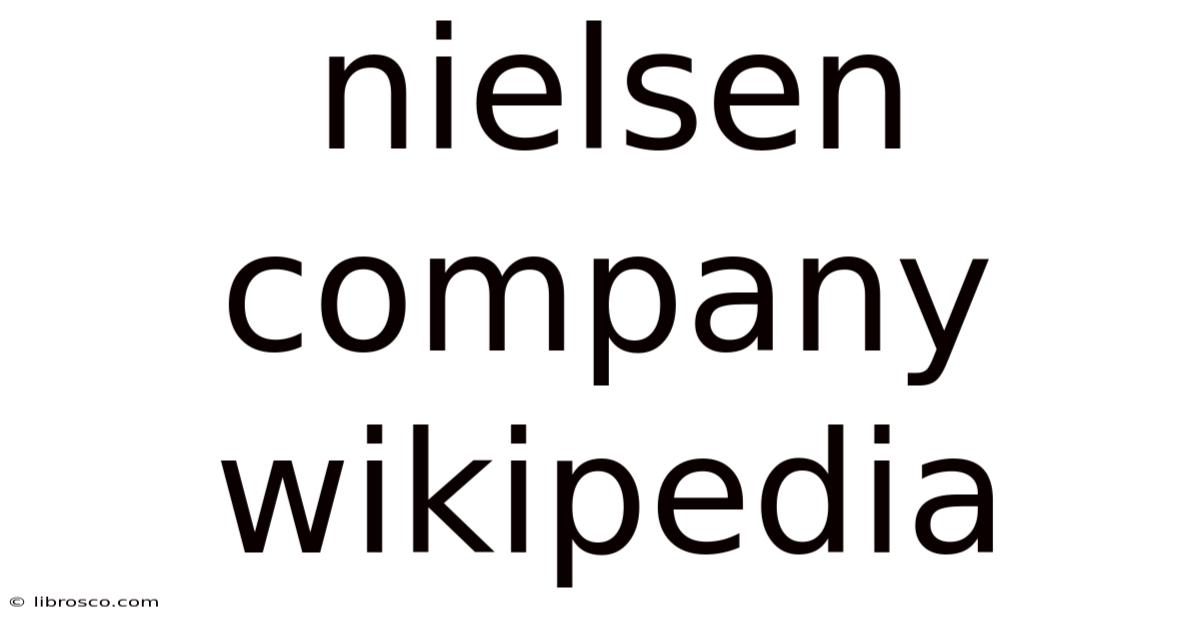 Nielsen Company Wikipedia