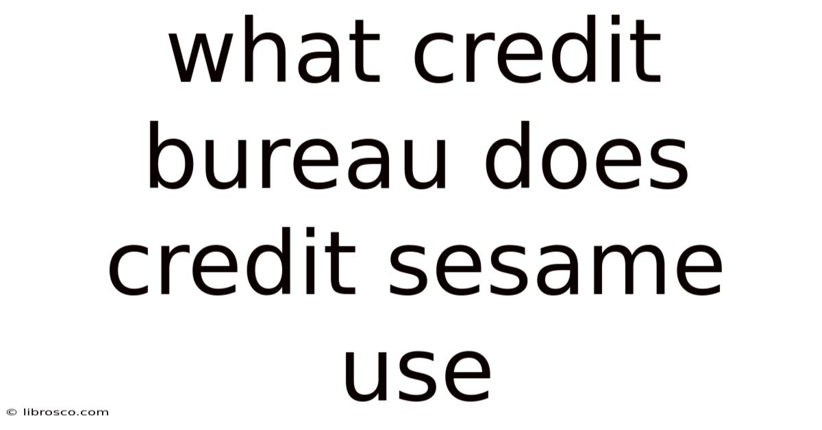What Credit Bureau Does Credit Sesame Use What Credit Bureau Does Credit Sesame Use