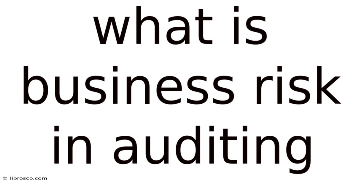 What Is Business Risk In Auditing What Is Business Risk In Auditing